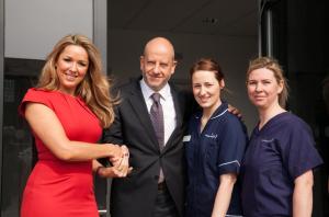 Rafet Gazvani and Claire Sweeney Opening the Knutsford Centre